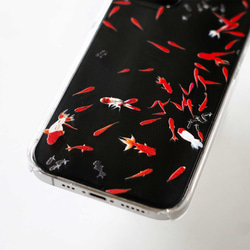 【精選】金魚撈水圖案 iPhone 17+ 手機殼，智慧型手機殼，完美搭配夏季節慶和浴衣♪ 第6張的照片