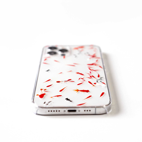 金魚すくいモチーフケース iPhone15〜 スマホケース Android 4枚目の画像