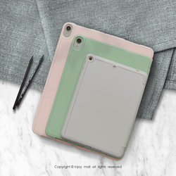 iPad case 12.9/Air5/iPad 9/mini 6 筆槽系列好久不見客製手寫字平板保護套 第4張的照片