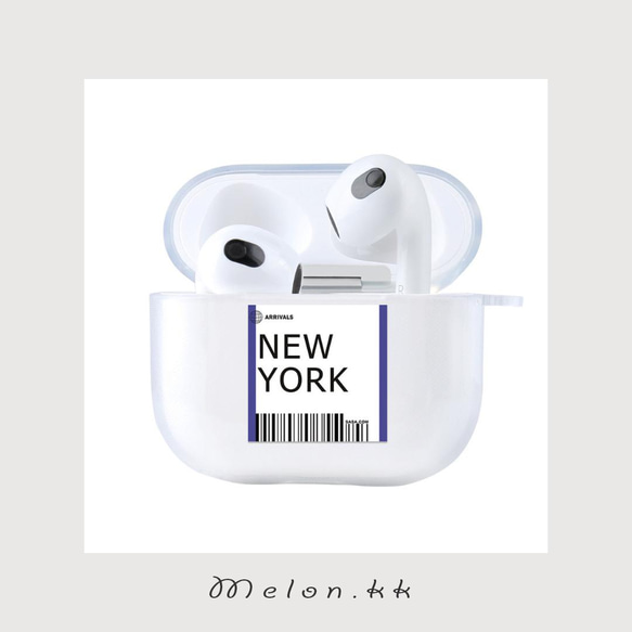 Airpods 第三世代 ケース エアポッズ おしゃれ 航空券 世界旅行 お揃い Airpods3-Melonkk 10枚目の画像