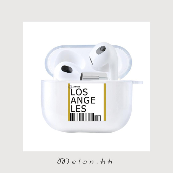 Airpods 第三世代 ケース エアポッズ おしゃれ 航空券 世界旅行 お揃い Airpods3-Melonkk 8枚目の画像