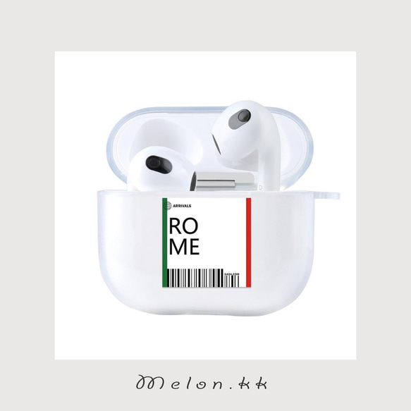 Airpods 第三世代 ケース エアポッズ おしゃれ 航空券 世界旅行 お揃い Airpods3-Melonkk 7枚目の画像