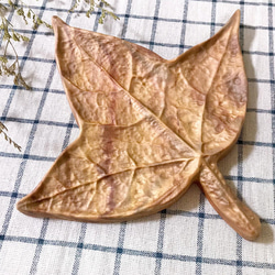 [木城工坊] 原木楓葉造型茶點盤-3種款式 第4張的照片