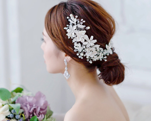 flua flower haired ブライダル　ヘアアクセサリー ヘッドドレス flua flower haired ブライダル ヘアアクセサリー ヘッドドレス