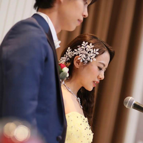 ヘッドドレス 結婚式 花嫁 ヘアアクセサリー ヘッドアクセサリー