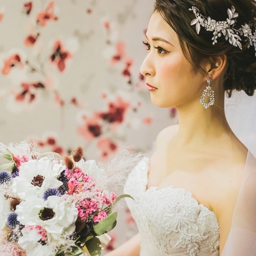 ヘッドドレス 結婚式 花嫁 ヘアアクセサリー ヘッドアクセサリー