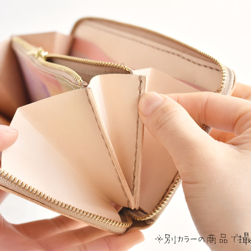 オーダー品】革の手染め財布 「Joy No.204（ラウンドファスナー長財布 