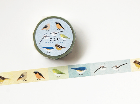 マスキングテープ「ことり」 ◯マステ ◯鳥 ◯とり マスキングテープ