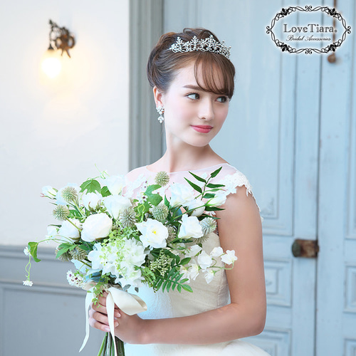 ジュリアパールピアスPE-05|花嫁 ゲスト 結婚式 ウエディング リーフ