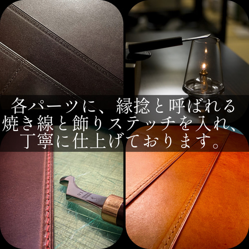 A4ルーズリーフ バインダー A4 30穴 本革 リングファイル