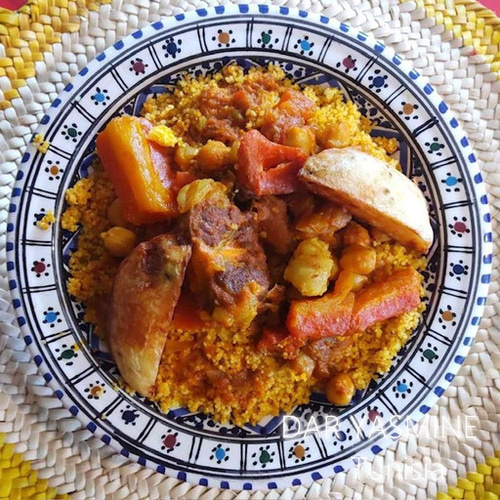 チュニジア・ナブール陶器 北アフリカ伝統万能絵付皿 地中海サーフィア