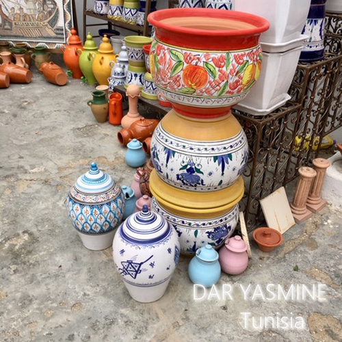 イタリア＆北アフリカ伝統万能絵付皿 アンダルシア風モーリッシュ