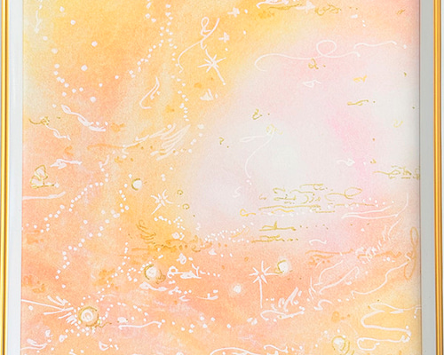 抽象画パステルアート「優しい光」 絵画 HIDEKI 通販 9098817｜Creema