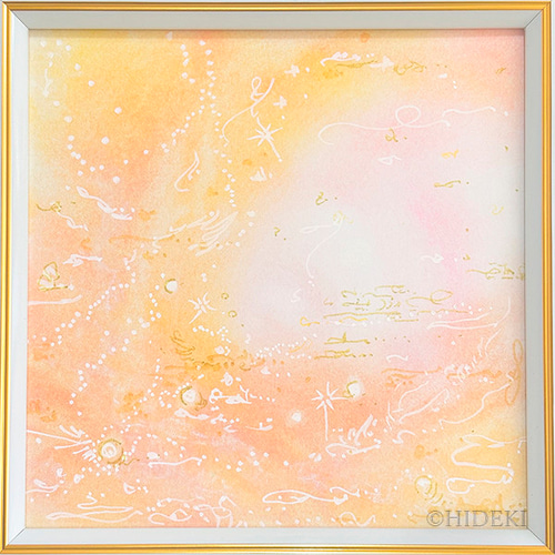 抽象的なパステル画 浮遊する人は 抽象画『祝い』パステル画 絵画 HIDEKI 通販 18758478｜Creema