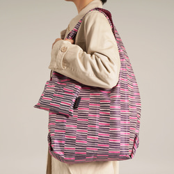 【防水、撥水サブバッグ】Umbrella cloth bag　枝　ピンク 4枚目の画像