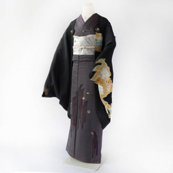 3way Haori Closure 胸針染色淡水珍珠 Haori 繩帶抽繩和盒子 / KIMONOclip 燕尾蝴蝶 第3張的照片