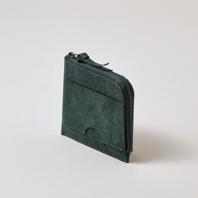 薄くて小さいお財布 / Compact Wallet Half *Blue Green