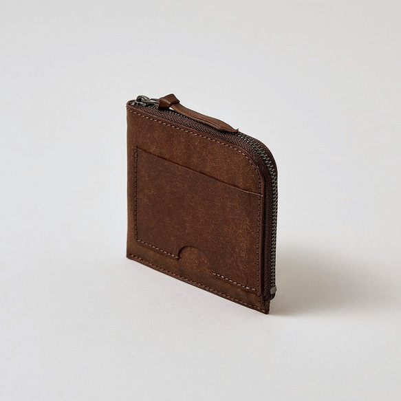 薄くて小さいお財布 / Compact Wallet Half *D Brown 1枚目の画像