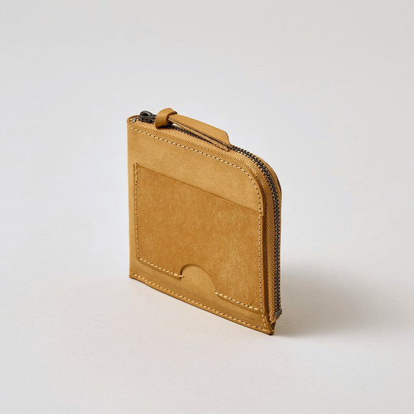 薄くて小さいお財布 / Compact Wallet Half *Yellow 1枚目の画像