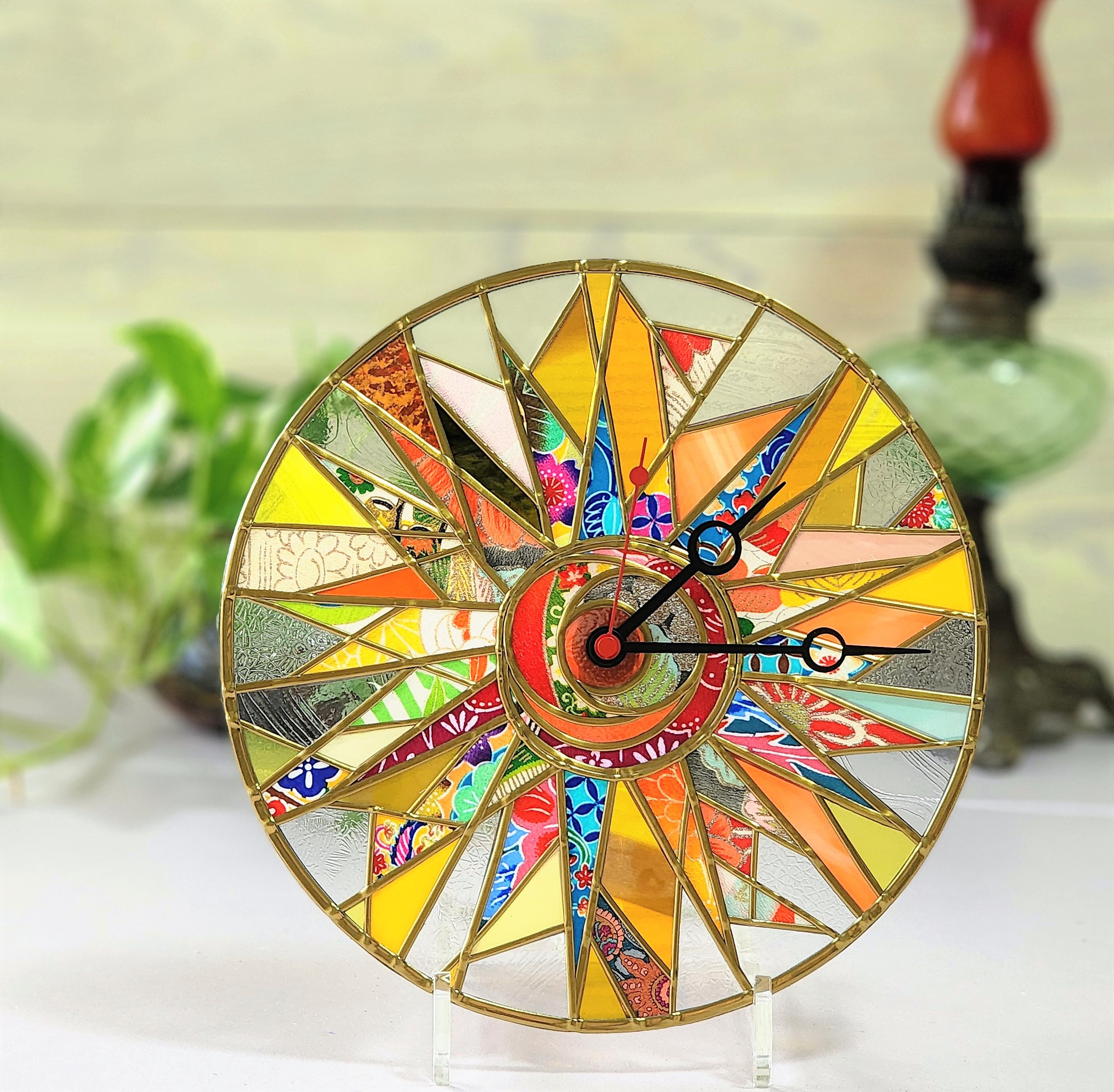 受注:『琉球のてぃだ『琉陽』掛け・置き兼用時計