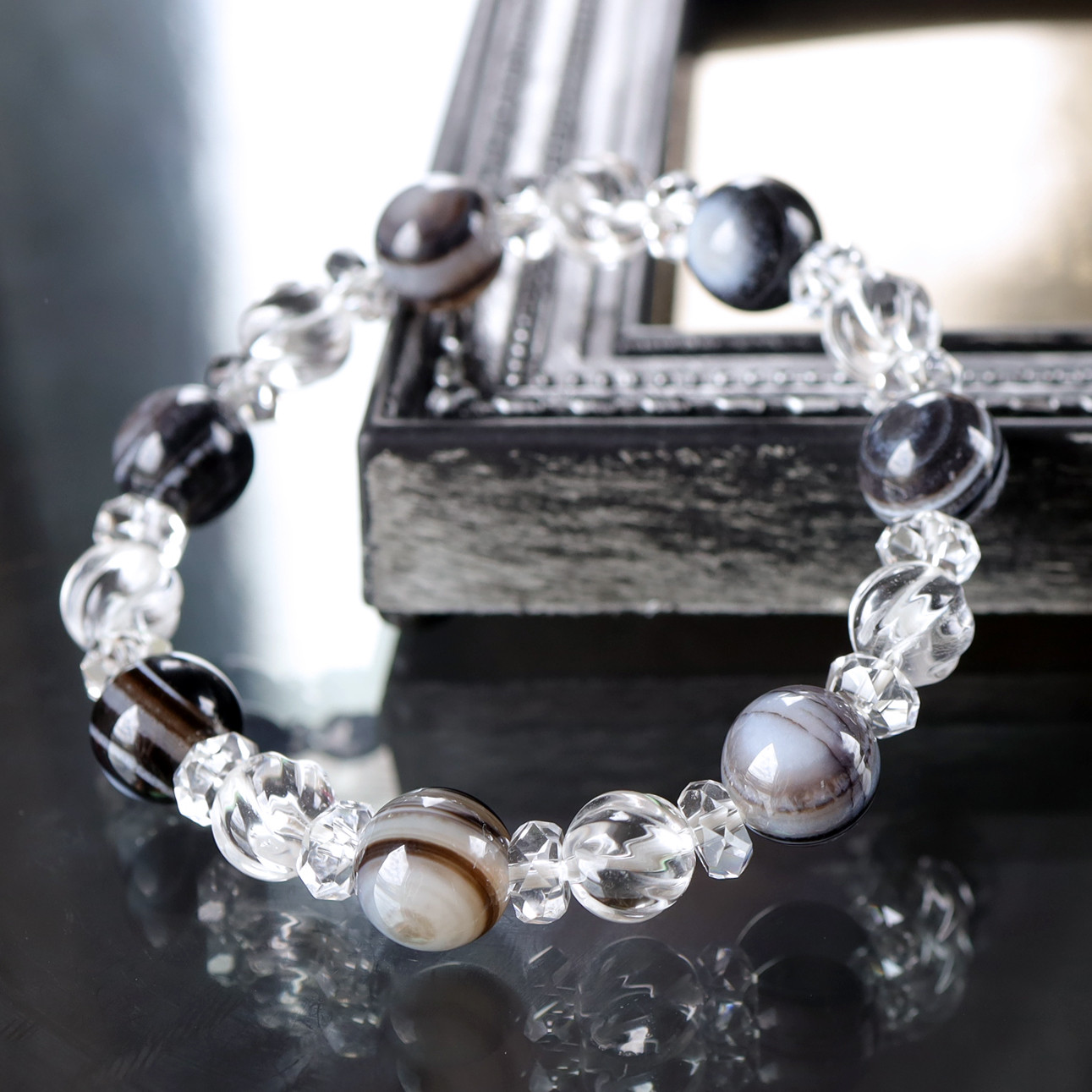 17 老礦　双魚二眼　天珠　天然石　風水　御守り　占い　ブレスレット　ネックレス 17 老礦 双魚二眼 天珠 天然石 風水 御守り 占い ブレスレット