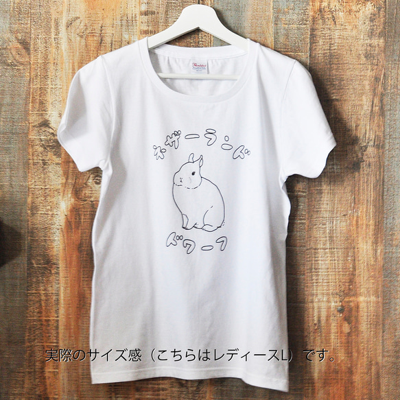 うさぎの種類Tシャツ 名前+毛色オーダーページ 7枚目の画像