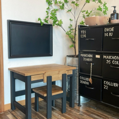 ☆受注制作☆No.9キッズデスク、子ども椅子セット 机・デスク