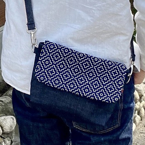【美品】【未使用】児島デニム　ミニケリー　ミニバッグ　岡山　美品 美品】【未使用】児島デニム ミニケリー ミニバッグ 岡山 美品