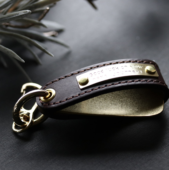 creema限定メンズ刻印真鍮プレート本革シューホーン（靴ベラ）        Ω 人気・おすすめ｜使いやすい・旅行におすすめ 品質保証 全国発送 在庫限り