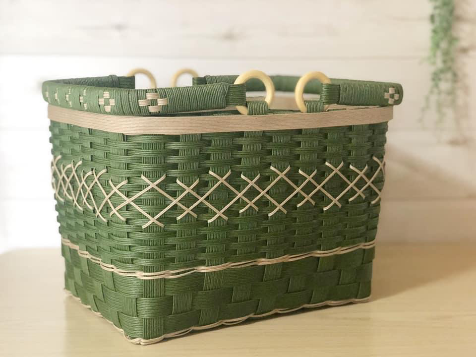 お買い物バスケット＊モスグリーン