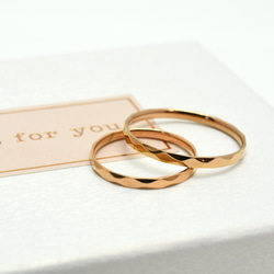 結婚指輪・ブライダルリング 2本ペア・刻印無料 肌に安心のサージカルステンレス 金属アレルギー対応 7枚目の画像