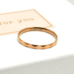 結婚指輪・ブライダルリング 2本ペア・刻印無料 肌に安心のサージカルステンレス 金属アレルギー対応 8枚目の画像