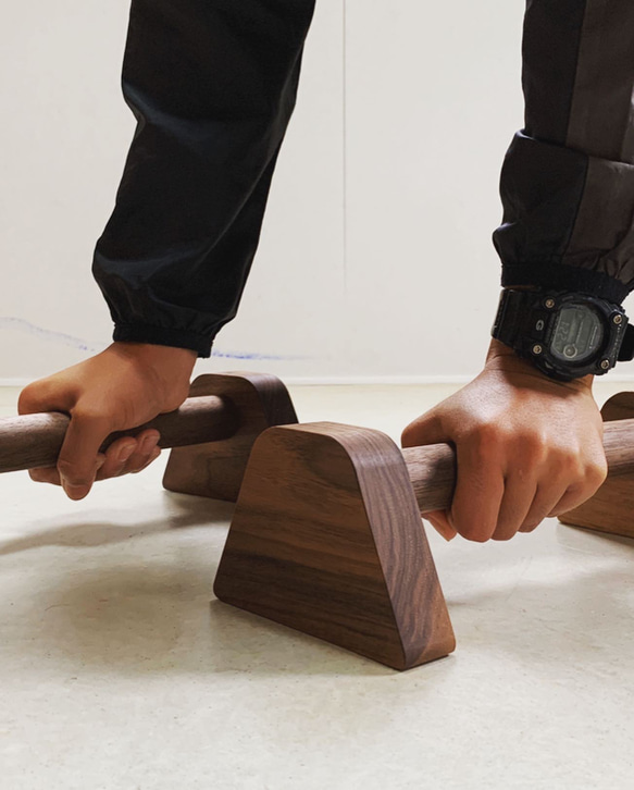 【受注製作品】木製プッシュアップバー　筋トレ　倒立バー 8枚目の画像