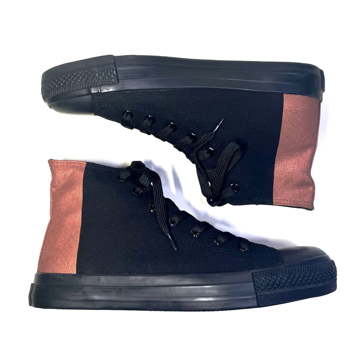 BLACK x BRONZE バイカラーハイカットスニーカー (22.0cm〜24.5cm)