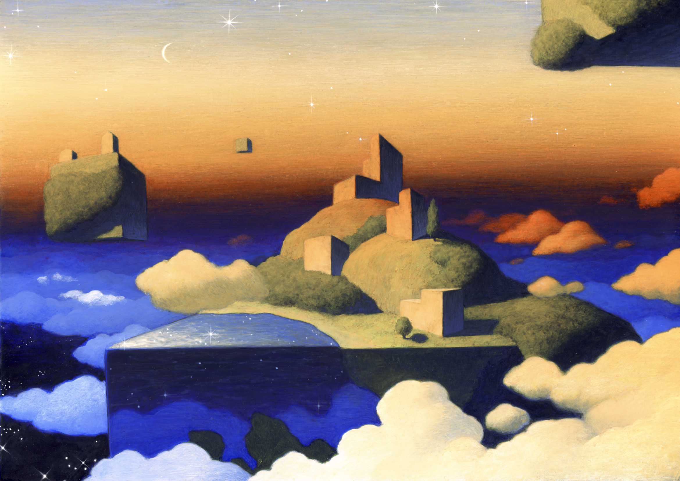 移りゆく夕暮れを飾る『煌めき』｜すぐ飾れる額装アート｜癒しの
