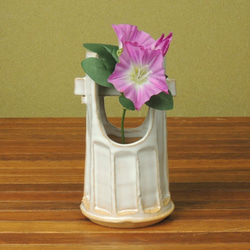 【萩焼　花入れ　手桶】 萩焼 手桶花入れ 一輪挿し・花瓶・花器 土和窯（つちわがま