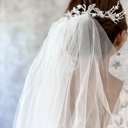 珊瑚水晶頭飾頭梳新娘海外運送可用新娘配件婚禮配件 第10張的照片