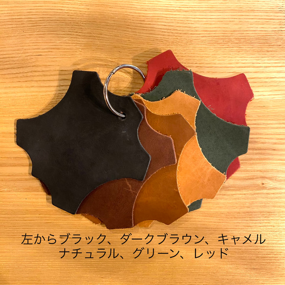 おうち時間を楽しもう！ヌメ革のクラフトキット／名刺カードケース・３バリエーション／ナチュラル 3枚目の画像