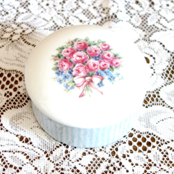 ヴィンテージ フランス リモージュボックス フラワーピンク その他