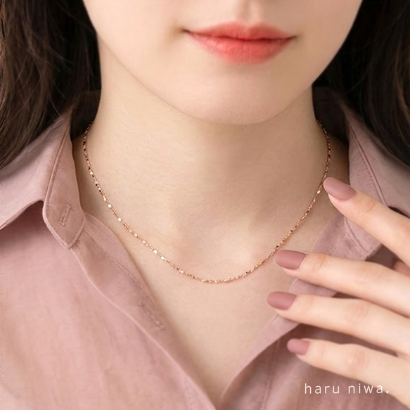 サージカルステンレス〟つけっぱなし◎【ネックレス】シルバー