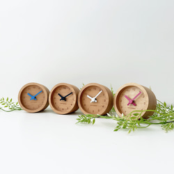KATOMOKU Mini clock 丸 白 km-26WH 置時計 木製 インテリア 5枚目の画像