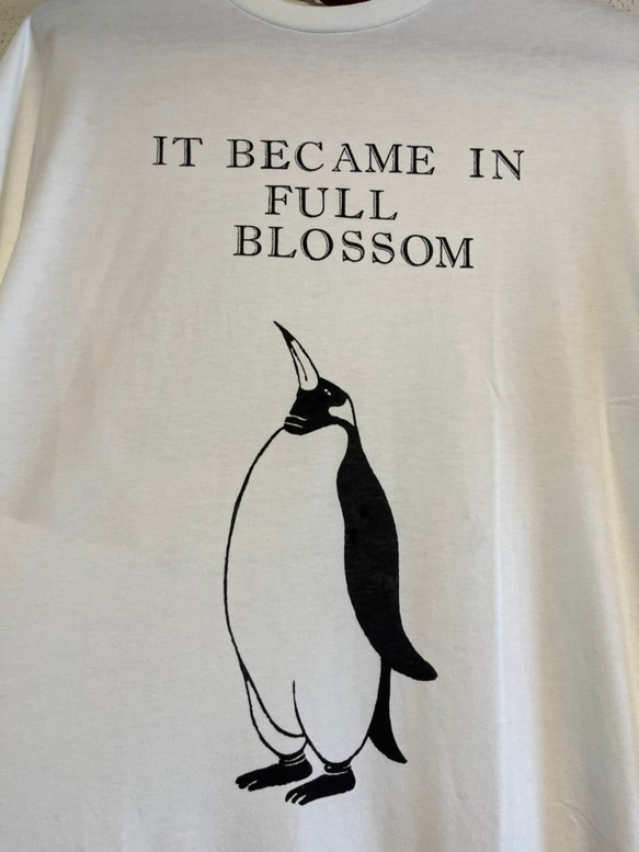 ペンギン レディース半袖プリントTシャツワンピース 3枚目の画像