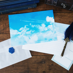 飛行機雲 レターセット 2枚目の画像