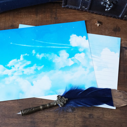 飛行機雲 レターセット 1枚目の画像