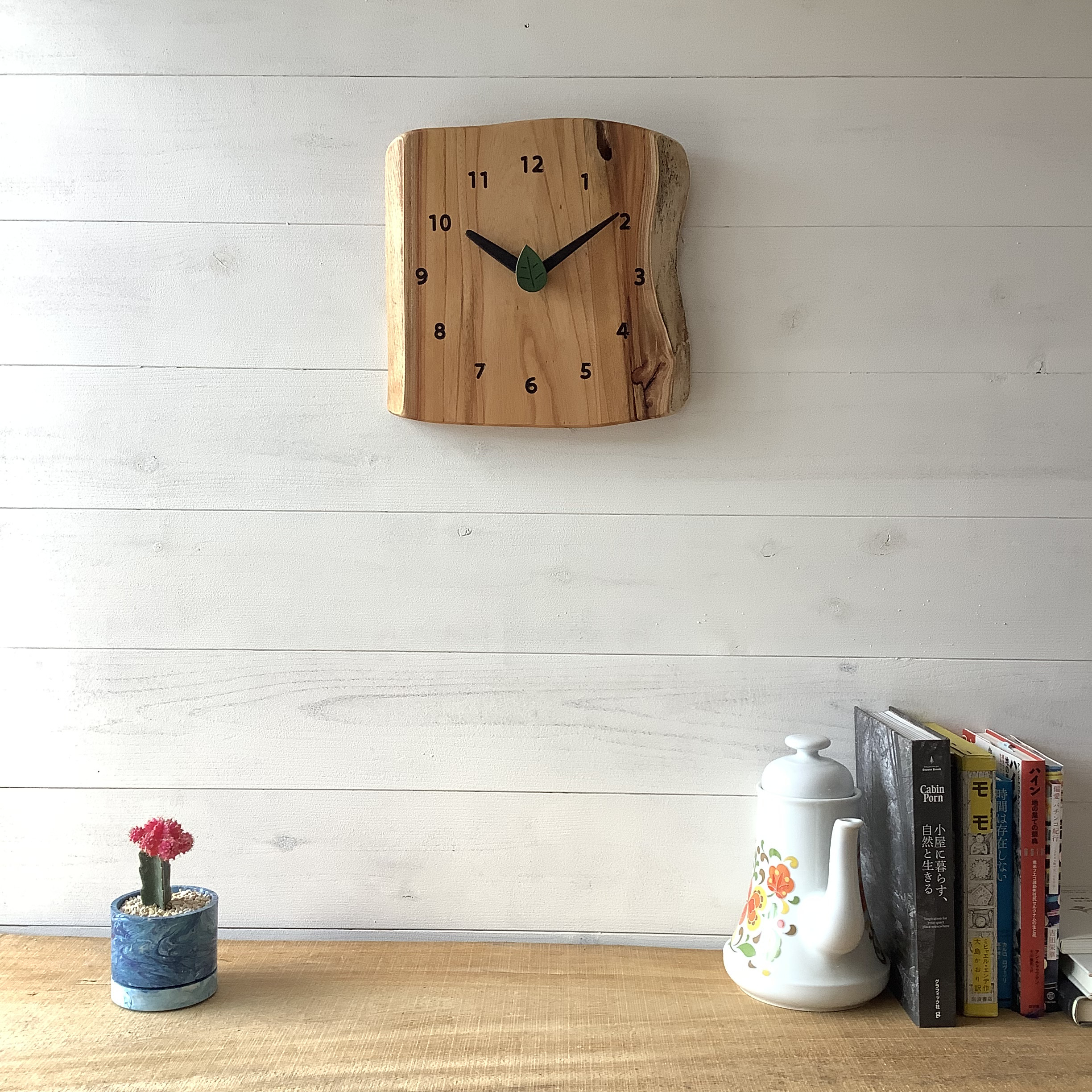 森の掛け時計　ケヤキ