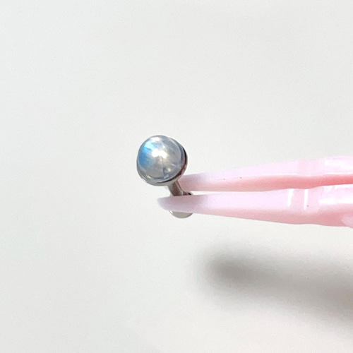 ひとつぶ天然石シリーズ レインボームーンストーン 天然石 角度