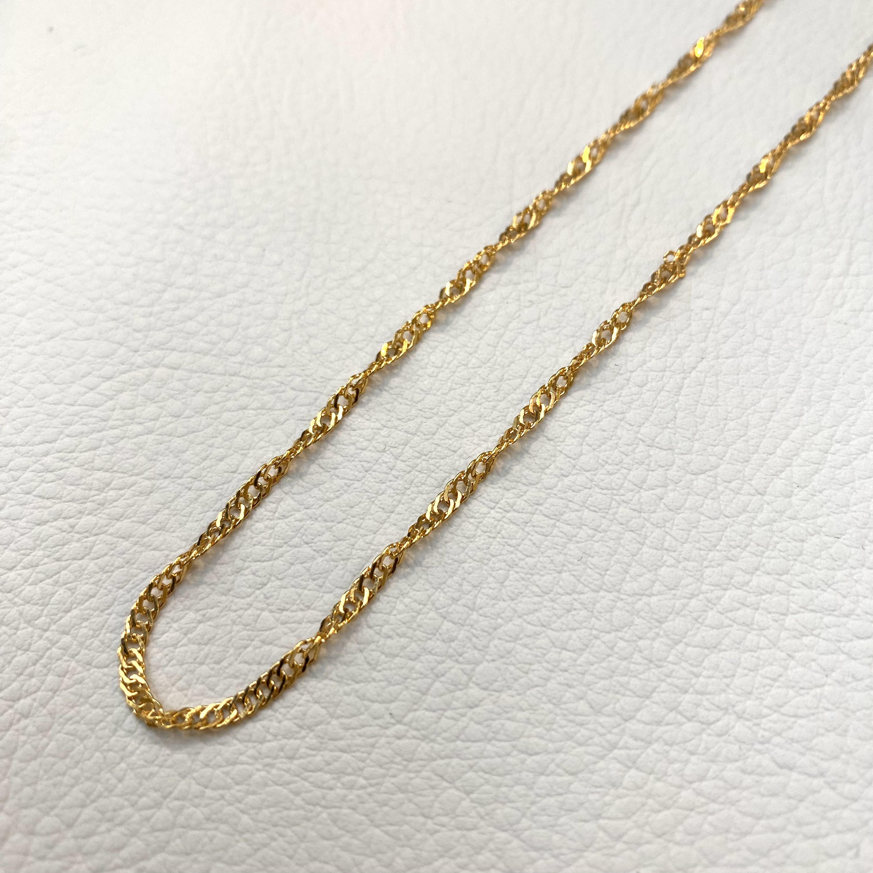 【14k gold filled】 NB52ネックレス スクリューチェーン 40cm  14KGF