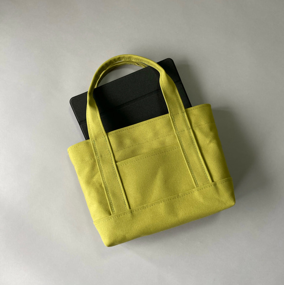 M)ちょうどいいサイズのトートバッグ 「 ALL 」( リーフグリーン