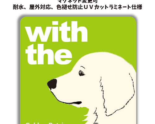 イングリッシュゴールデンレトリバー DOG IN CAR 『犬と一緒』横顔