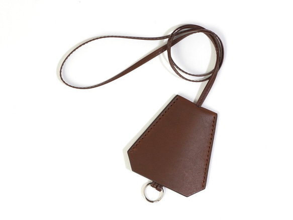 Clochette necklace / レザークロシェット キーケース ブラウン